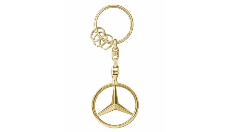 KEY RING BRUSSELS, GOLD