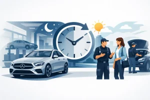 Mercedes 24 hour service: çfarë ofron