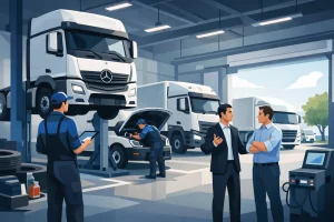 Servis Mercedes kamione profesional për flotën
